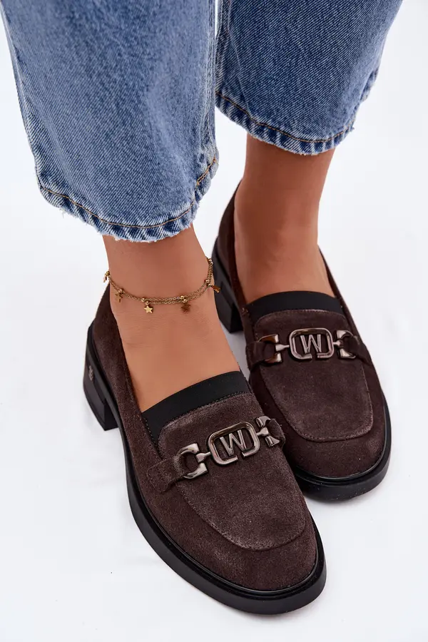 VINCEZA Дамски мокасини от естествен велур