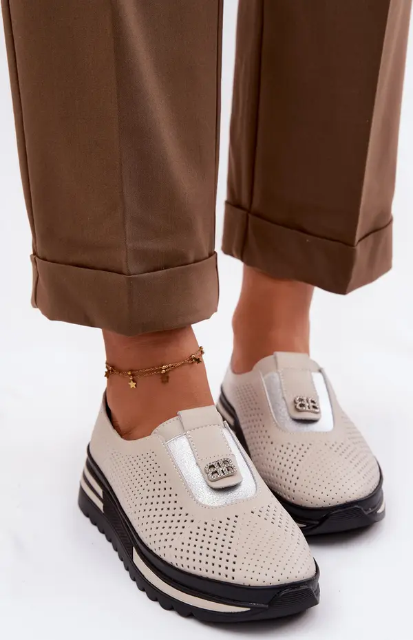 S. BARSKI Дамски мокасини S.Barski от естествена кожа