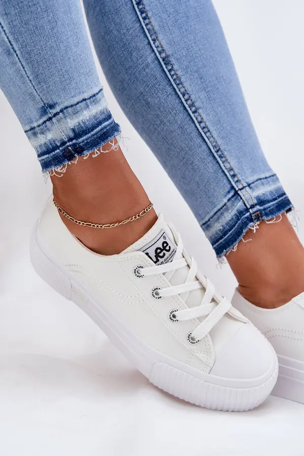 Lee Дамски Обувки На Платформа Бели LEE ISLA C WOMEN LOW