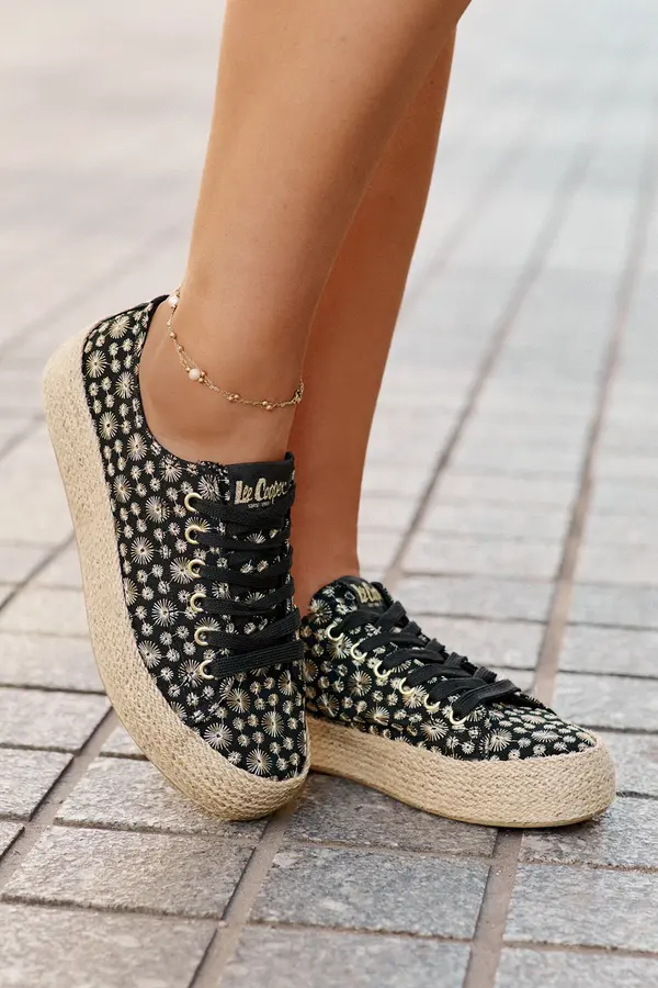 Lee Cooper Дамски Обувки На Платформа С Плетка Lee Cooper