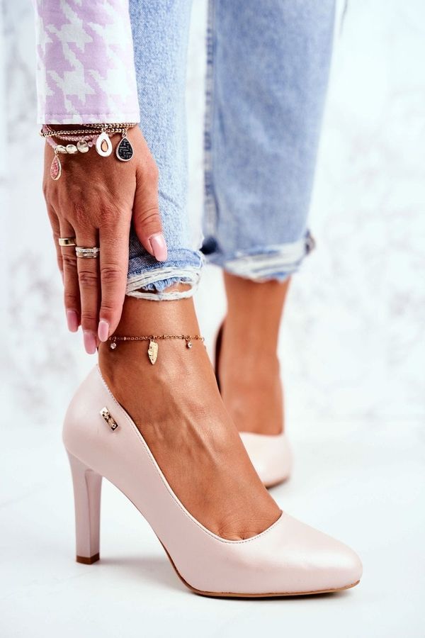 SERGIO LEONE Дамски обувки Pearl Stiletto Sergio Leone Powder Pink Campbell