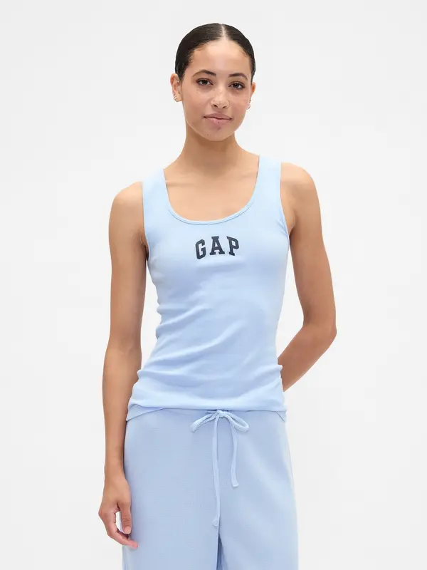 GAP Дамски оребрен потник GAP с лого