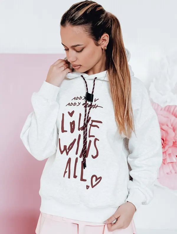 DStreet Дамски оувърсайз суитшърт LOVEWILL с качулка