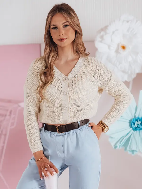 DStreet Дамски овърсайз пуловер SWEETDREAM екрю