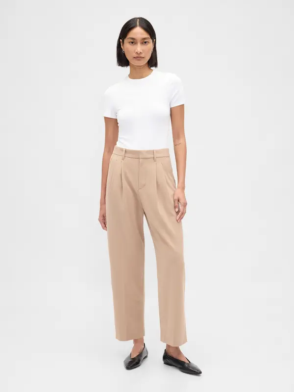 GAP Дамски панталон GAP 365 Twill Taper