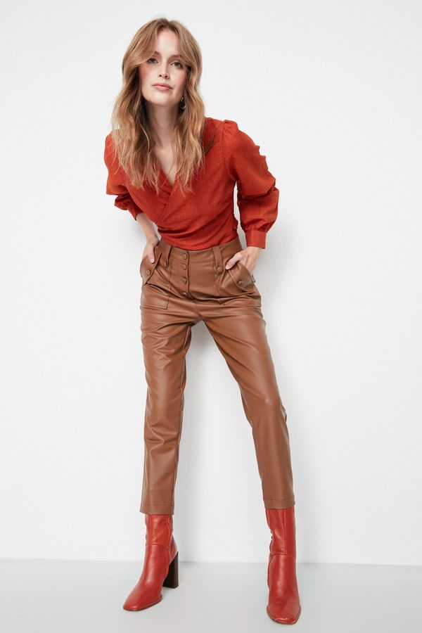 Trendyol Дамски панталон Trendyol Buttoned