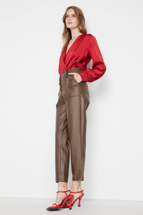 Trendyol Дамски панталон Trendyol Buttoned