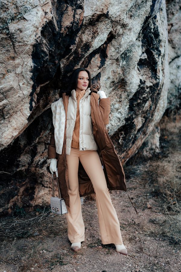 Trendyol Дамски панталон Trendyol Spanish leg