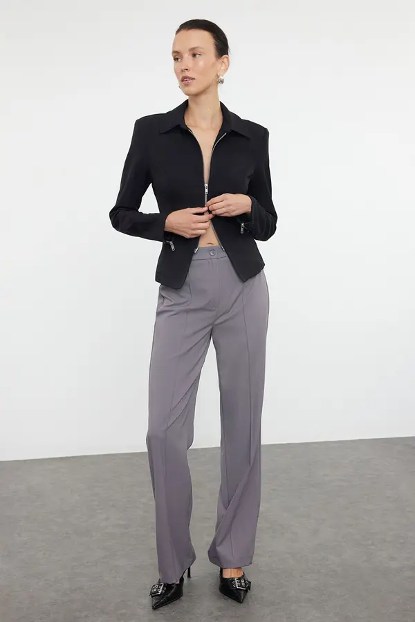 Trendyol Дамски панталон Trendyol Stitched