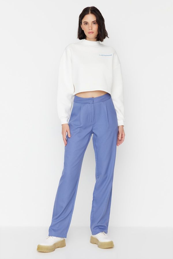 Trendyol Дамски панталон Trendyol Wide cut