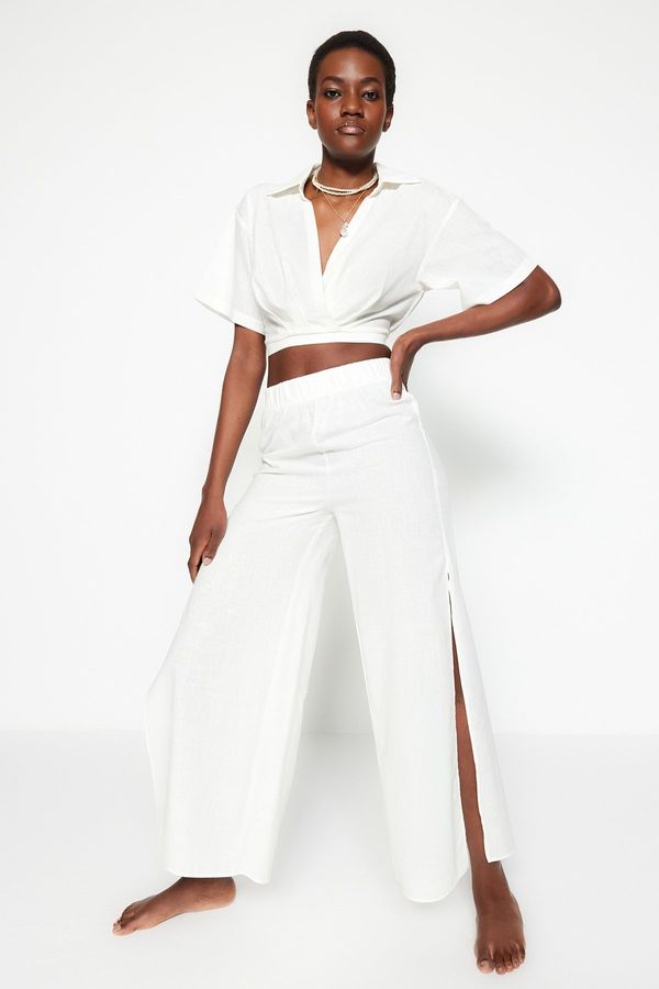 Trendyol Дамски панталон. Trendyol Linen