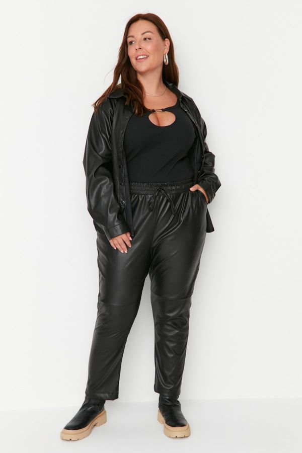 Trendyol Дамски панталон. Trendyol TBBAW23AR00055/Black