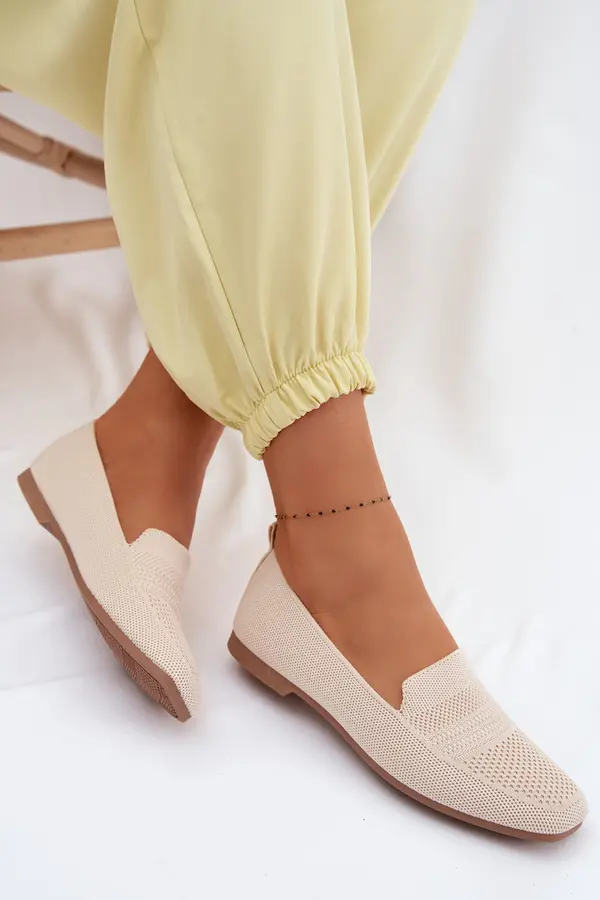 Boto Дамски платнени мокасини светло бежови Dorielle