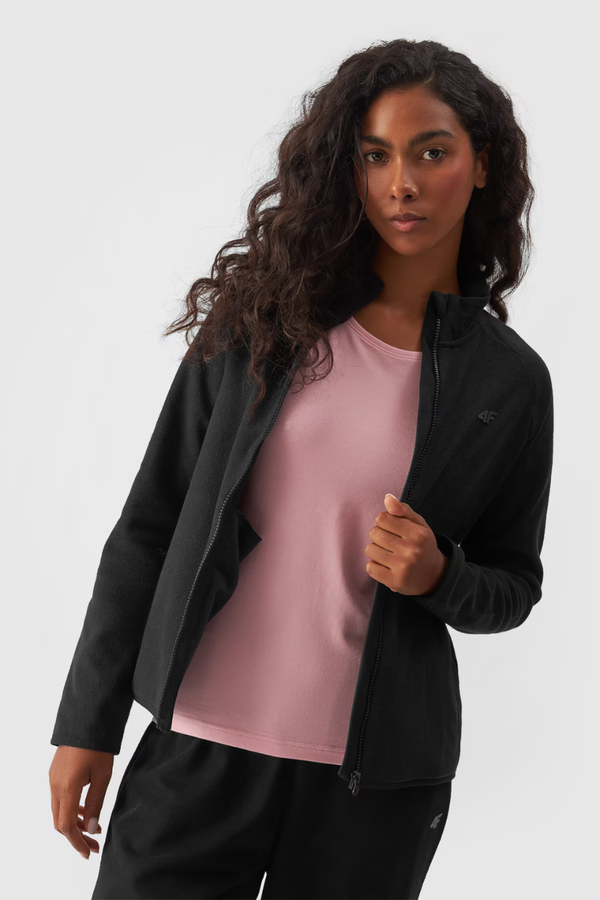 4F Дамски полар с яка 4F Черен 4FWMM00TFL