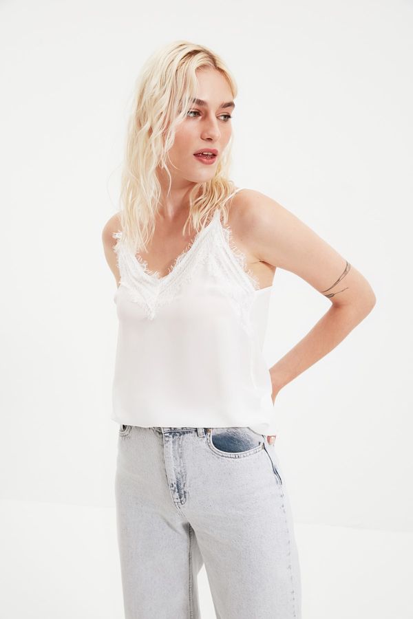 Trendyol Дамски потник Trendyol Lace detailed