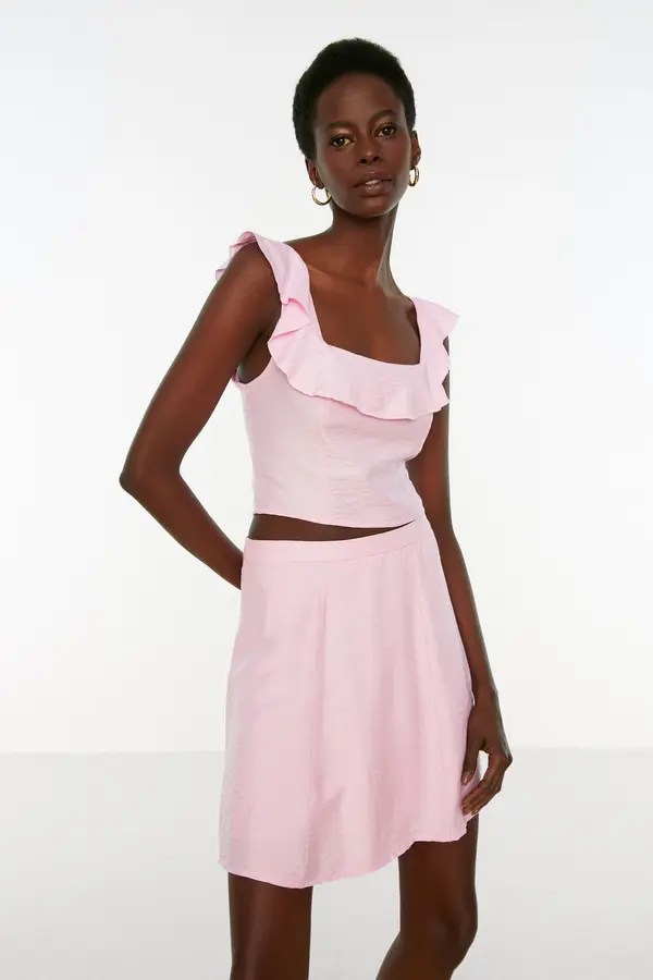 Trendyol Дамски потник Trendyol Ruffled
