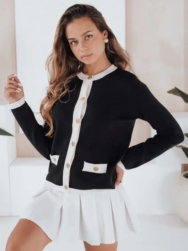 DStreet Дамски пуловер CHICLINE черен