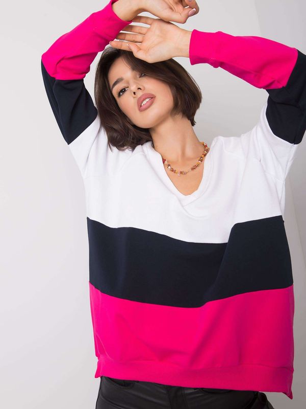 Fashionhunters Дамски пуловер Fashionhunters Color Block