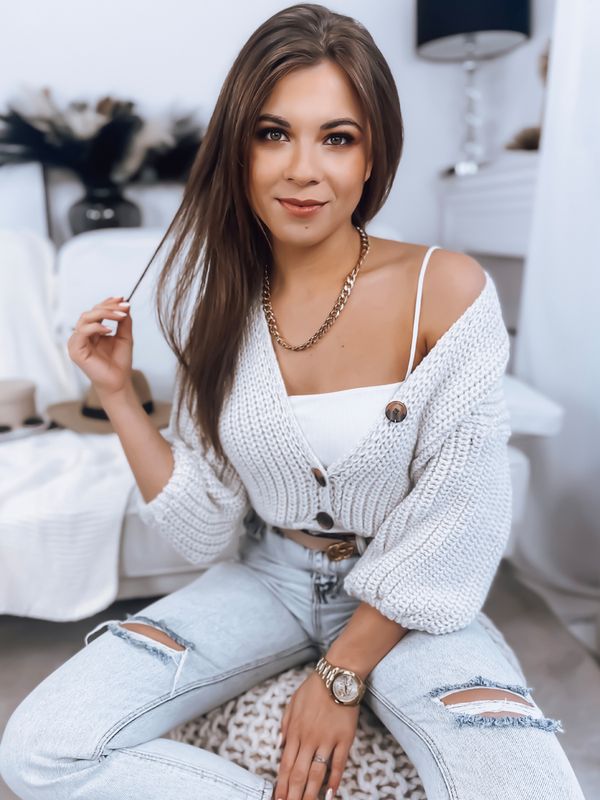 DStreet Дамски пуловер NUTI екрю Dstreet