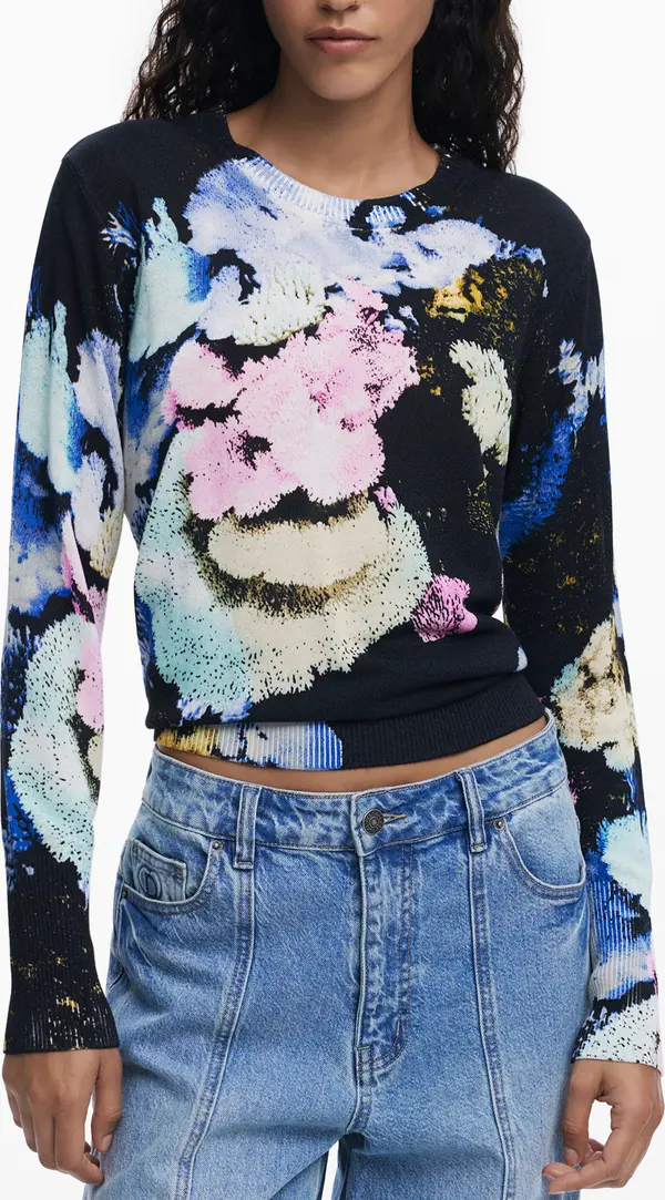 DESIGUAL Дамски пуловер с шарки