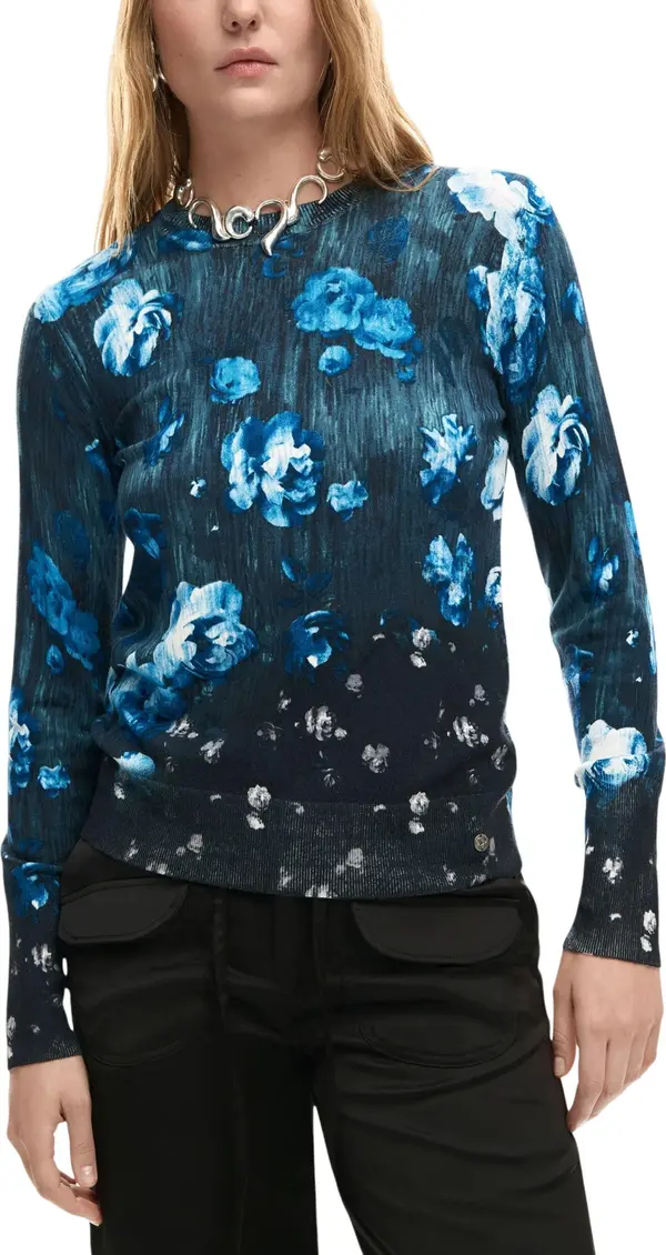 DESIGUAL Дамски пуловер с шарки Desigual