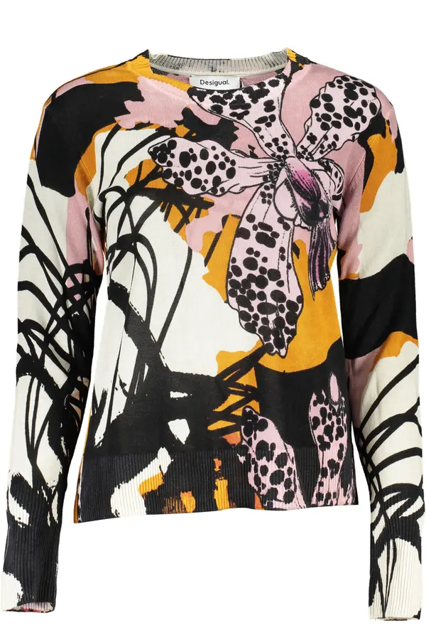 DESIGUAL Дамски пуловер с шарки Desigual