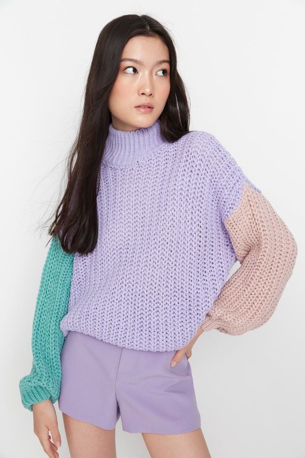 Trendyol Дамски пуловер. Trendyol Color Block