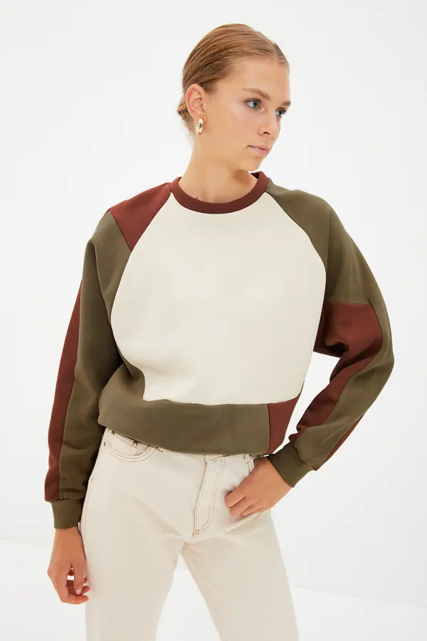Trendyol Дамски пуловер. Trendyol Color Block