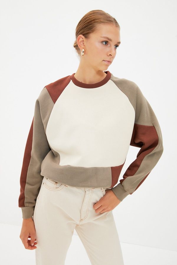 Trendyol Дамски пуловер. Trendyol Color Block