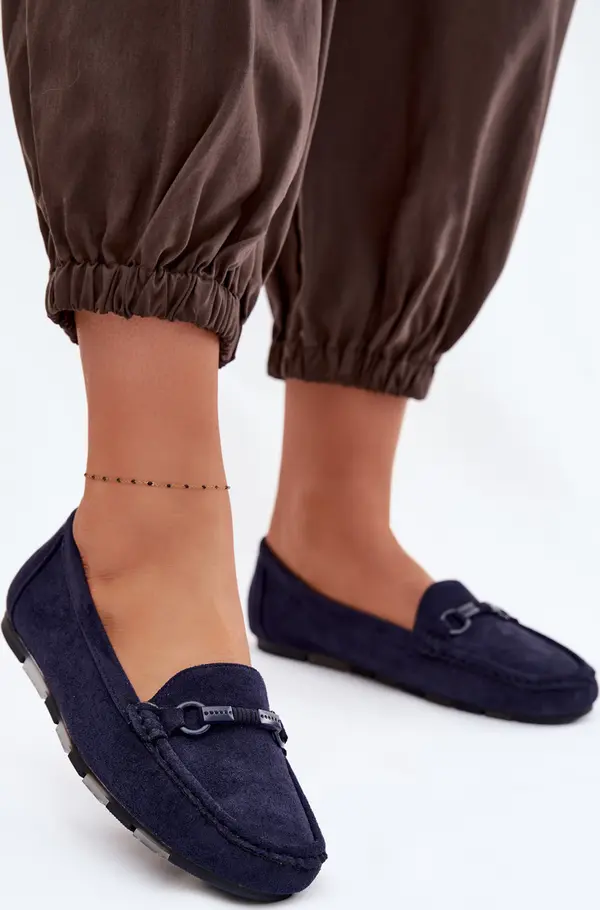 Boto Дамски равни сини мокасини Boto Olisa