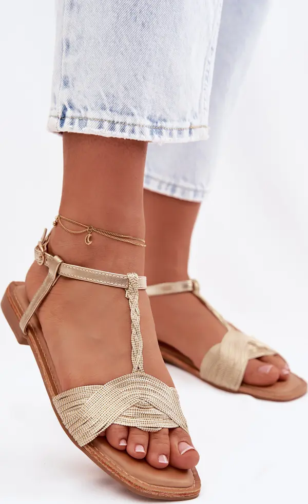 Boto Дамски равни жълти сандали Nexora