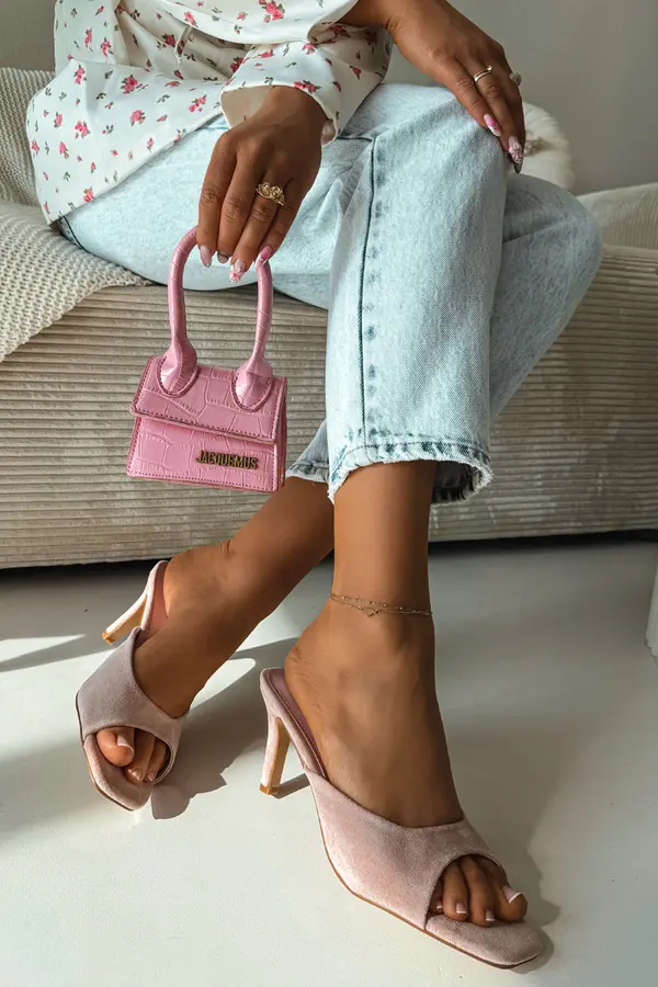 Boto Дамски розови обувки на висок ток Revina