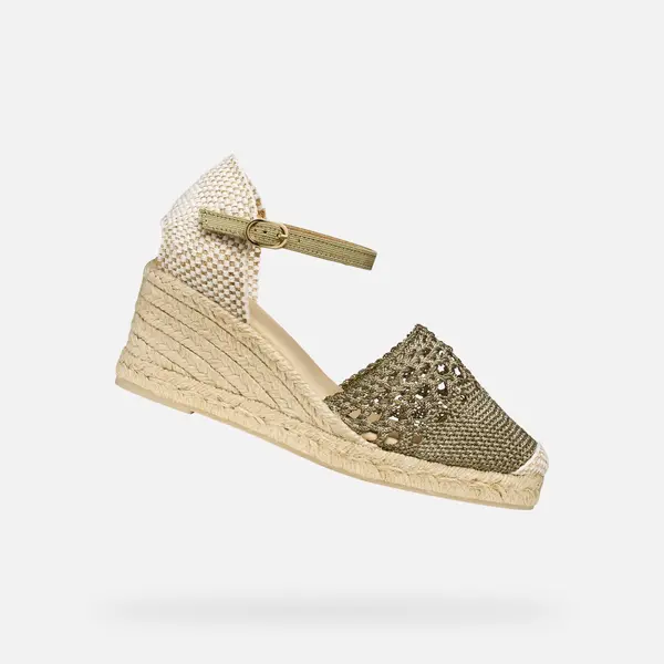 GEOX Дамски сандали Geox Gelsa в зелено