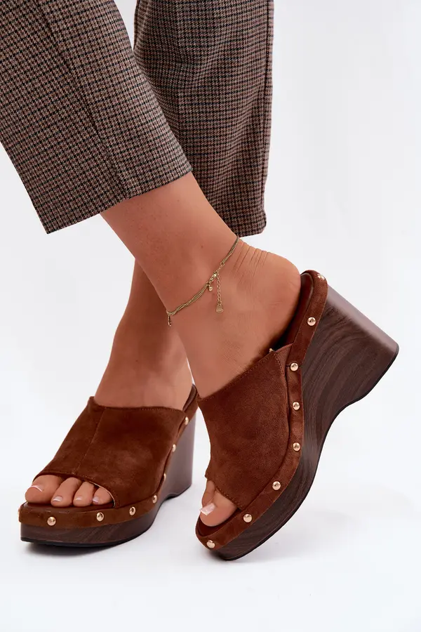 Boto Дамски сандали на платформа Boto с изкуствен велур