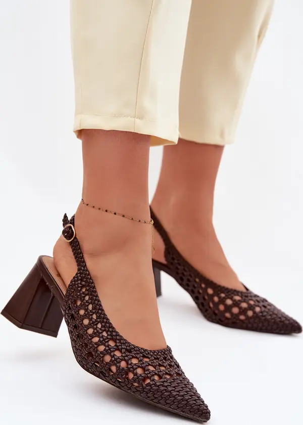 Boto Дамски сандали на платформа Boto в шоколадов цвят