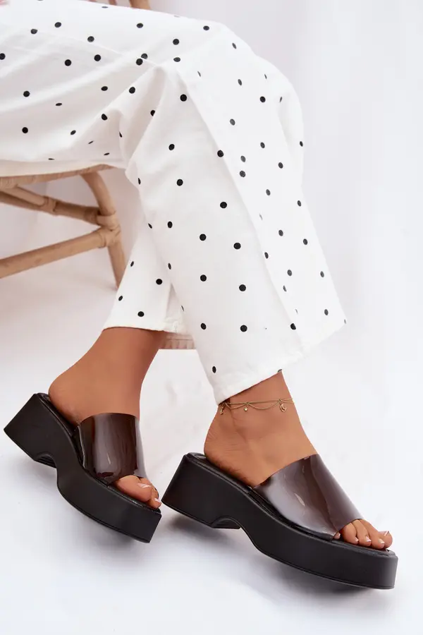 Boto Дамски сандали на платформа с прозрачна каишка