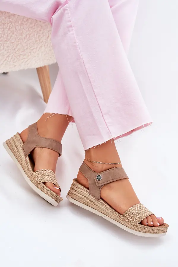 Inblu Дамски Сандали На Ток Бежови Inblu