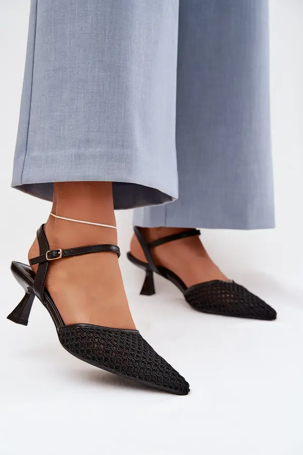 Boto Дамски сандали на висок ток Boto, черни