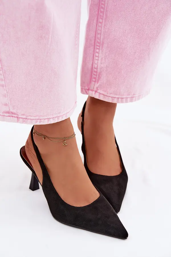 Boto Дамски сандали на висок ток Boto, Черни Saria