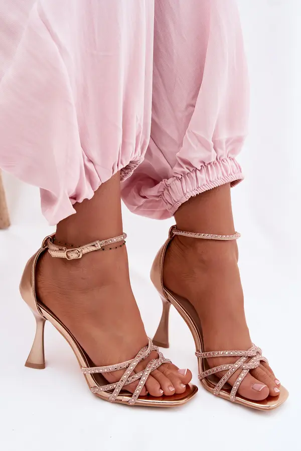 Boto Дамски сандали на висок ток Boto с кристали