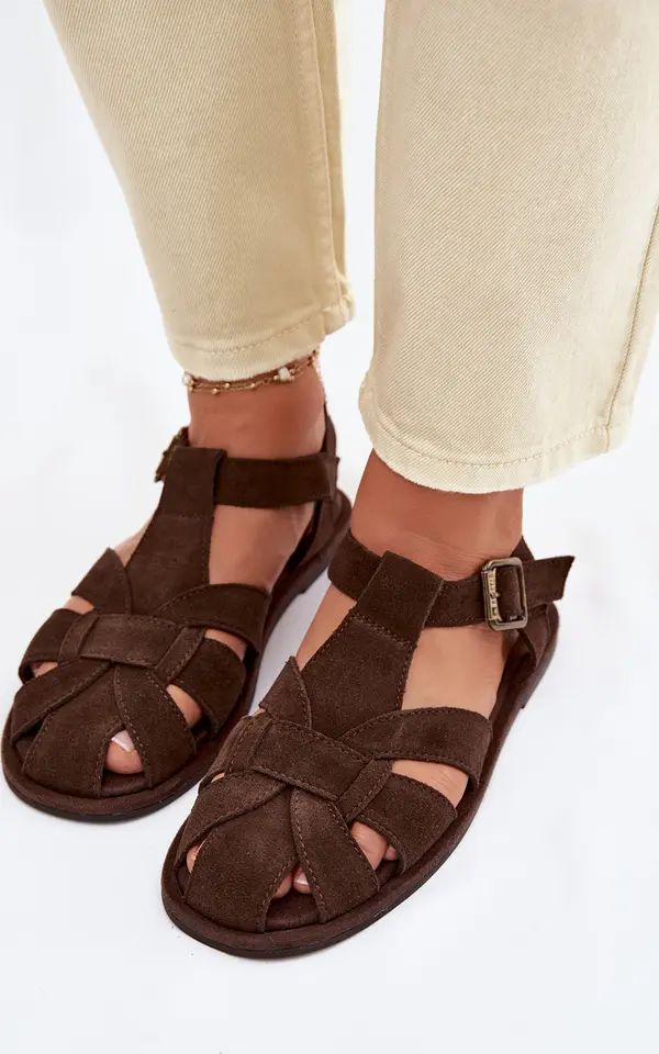 BIG STAR SHOES Дамски сандали от естествен велур Big Star