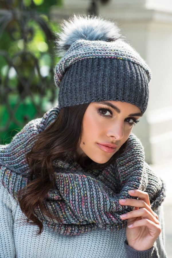 Kamea Дамски шал Kamea Kamea_Chimney_K.17.840.07-2_Graphite