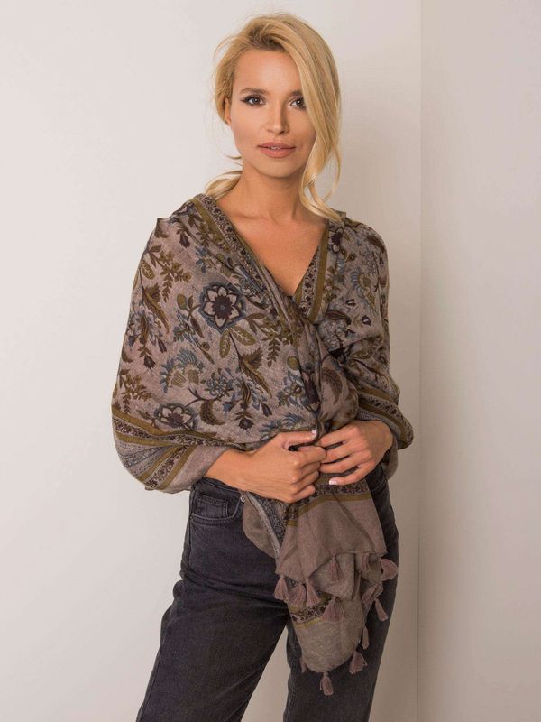 Fashionhunters Дамски шал. Fashionhunters i523_AT-CH-LM308209ciemny bezowy