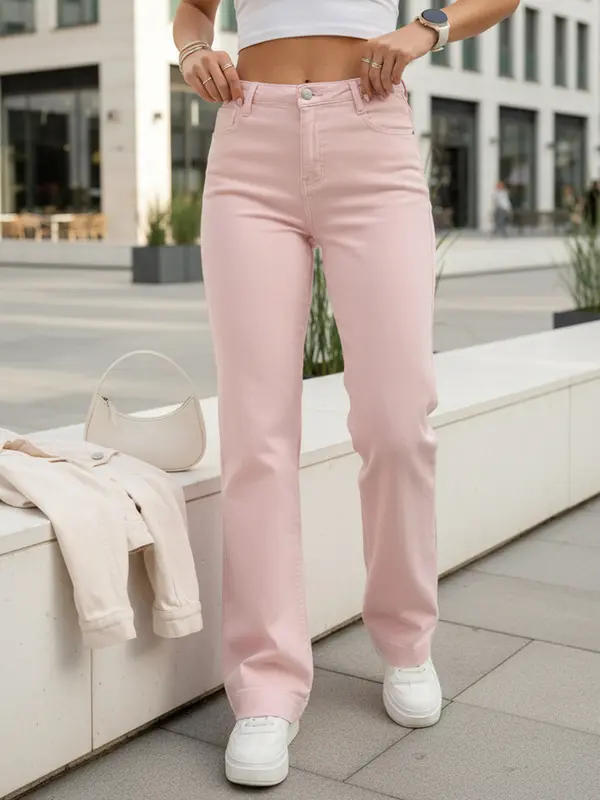 DStreet Дамски широки дънки сини Dstreet UY2776