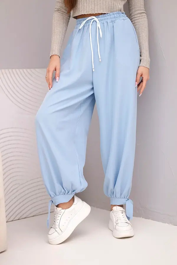 Kesi Włoski Дамски широки панталони с връзки Kesi