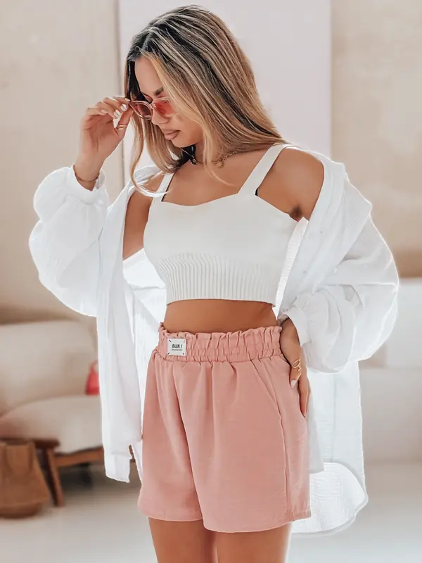 DStreet Дамски шорти OWN STYLE розови