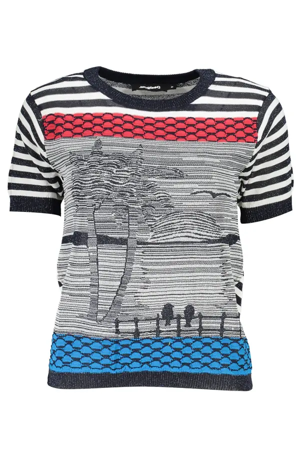 DESIGUAL Дамски син пуловер Desigual