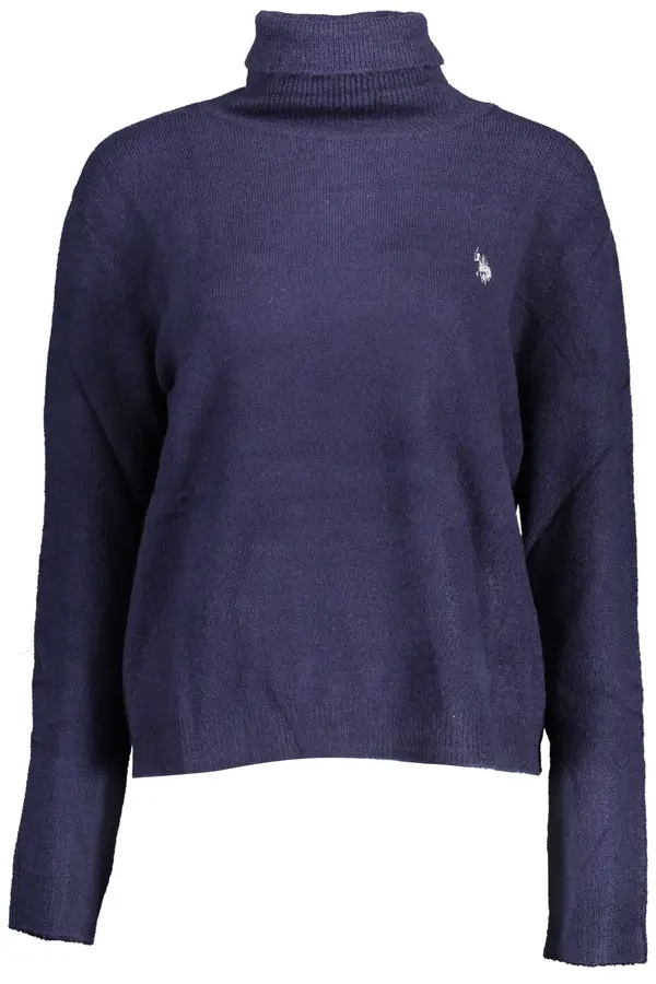 US Polo Assn Дамски син пуловер с яка