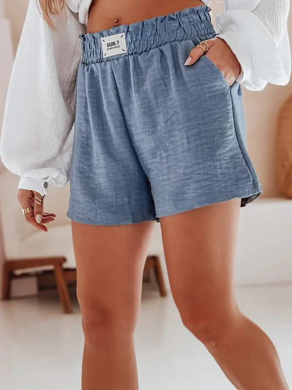 DStreet Дамски сини шорти OWN STYLE