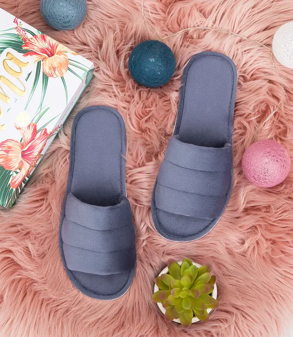 Natural Style Дамски сиви чехли Natural Style NS-141